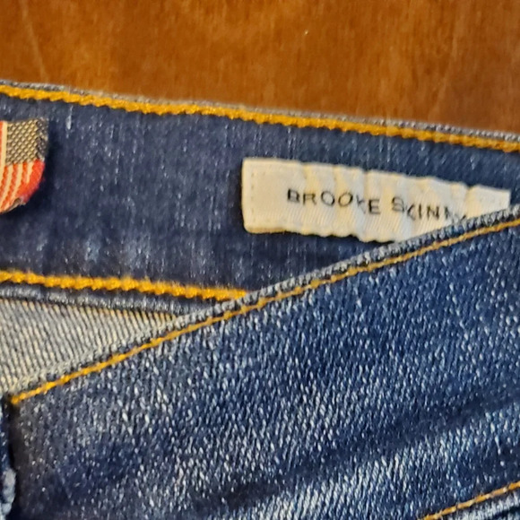 Lucky Brand Brooke Skinny Ankle White Oak Denim Selvedge Jeans Size 0/25 - Picture 6 of 16